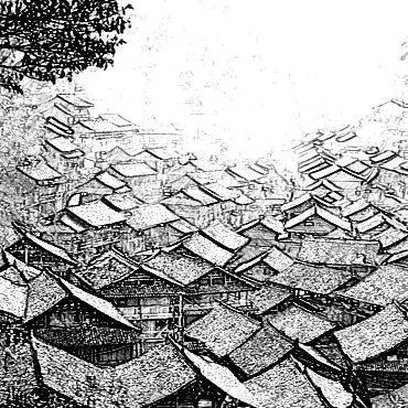 岭南传统聚落建筑速写