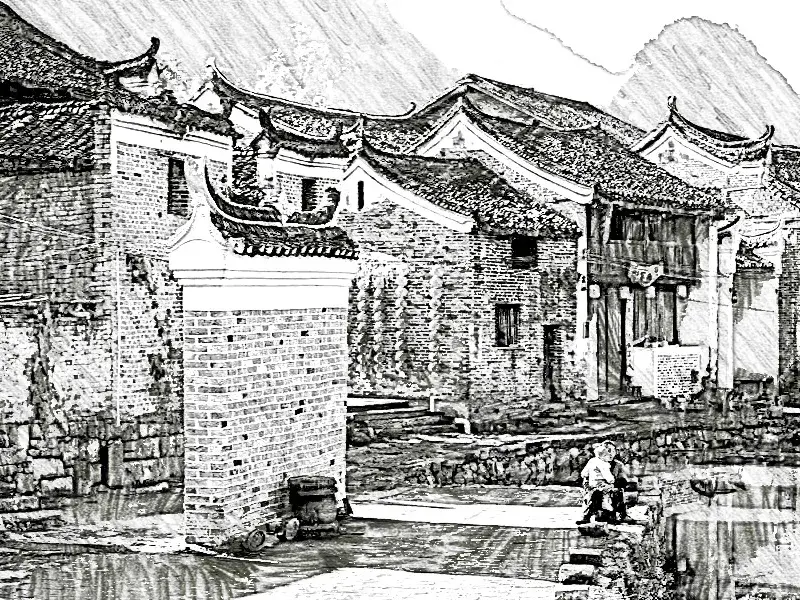 岭南传统民居建筑速写